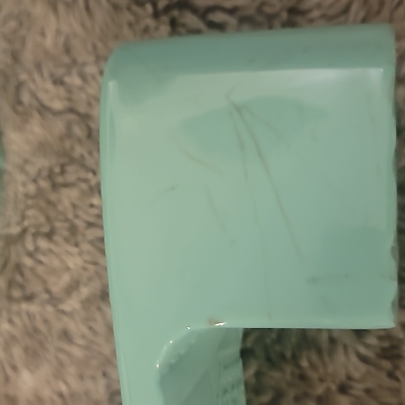 Gucci Rubber Slide Sandal Green Logo open toe 2” block heel Jelly mules 38 US 8 - Picture 11 of 11